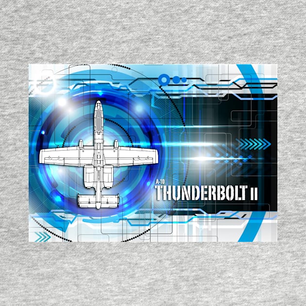 A-10 Thunderbolt II Blueprint by aviationart